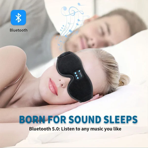 Sleep Mask with Built-in HD Bluetooth Speaker Headphones