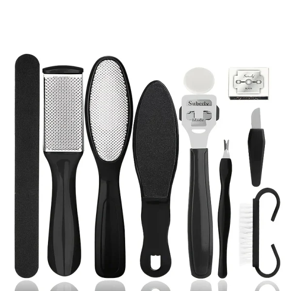 Professional Pedicure Kit With 8 Stainless Steel Tools