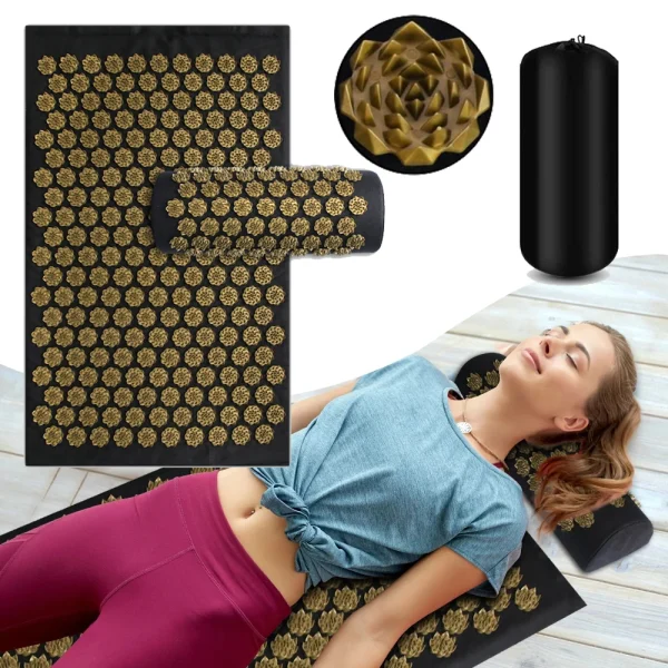 Acupressure Mat with Kuznetsov's Applicator Cushion Massage