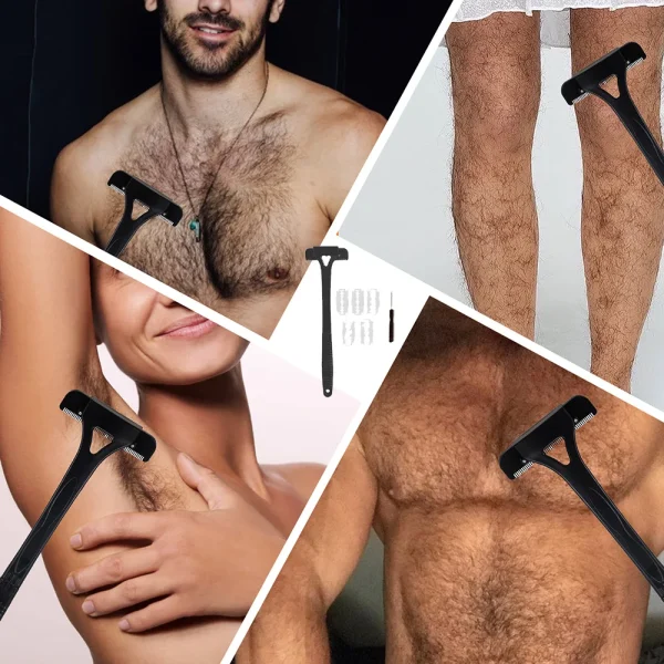 Foldable, Long Handle Body Hair Shaver