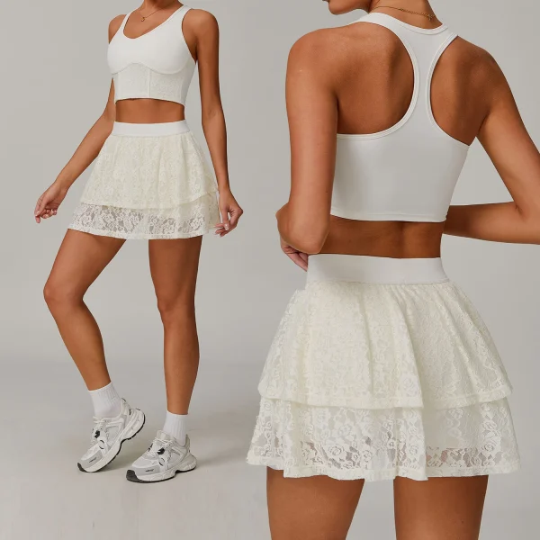Lace Breathable Tennis/Workout Outfit